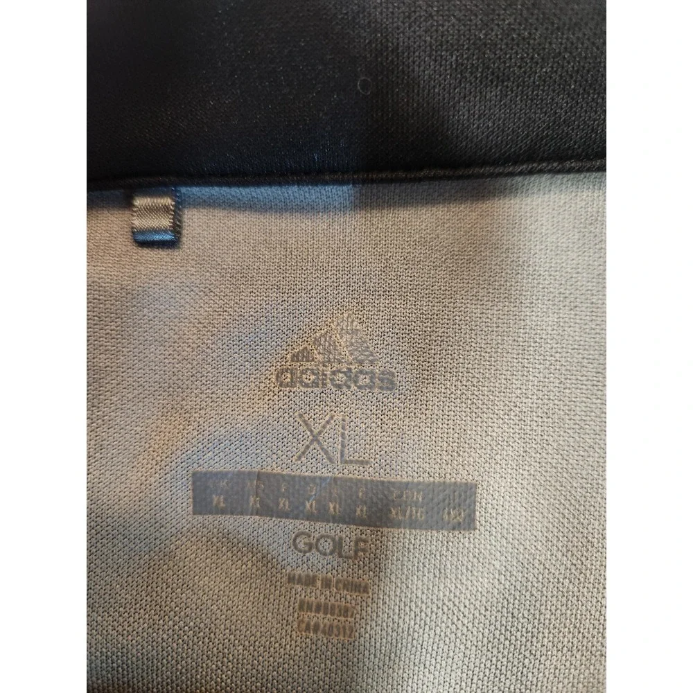 Adidas Golf Mens XL‎ Gray Heathered Quarter Zip Pullover Colorblock Sweatshirt